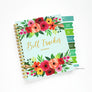 Bill Tracker Wire Journal - Teal Floral Print
