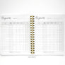 Bill Tracker Wire Journal - Black & White