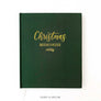 Christmas Memories Linen Journal Store the special memories of the most wonderful time of the year in this decade-long Christmas memory book. Inside features lots of space and prompts where you can record holiday traditions and activities you experience with family and friends