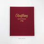 Christmas Memories Linen Journal Christmas gift, housewarming gift, Store the special memories of the most wonderful time of the year in this decade-long Christmas memory book. Inside features lots of space and prompts where you can record holiday traditions and activities you experience with family and friends