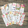 The Perfect Set of 6 bookmarks to use in your Bible, journal, and book! Perfect as a gift for anyone or yourself!