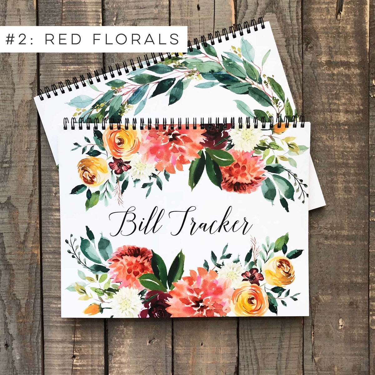 Bill Tracker Journal Daisy and Decor