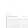 Daisy and Decor, Undated Planner, Bill Tracker Journal, The original Bill Tracker Journal, black and white notebook, green leaves, how to budget, how to keep track of bills, 2020 Planner, New years resolution pay
