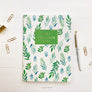 Daisy and Decor, Undated Planner, Bill Tracker Journal, The original Bill Tracker Journal, Floral notebook, green leaves, how to budget, how to keep track of bills, 2020 Planner, New years resolution pay bills on time
