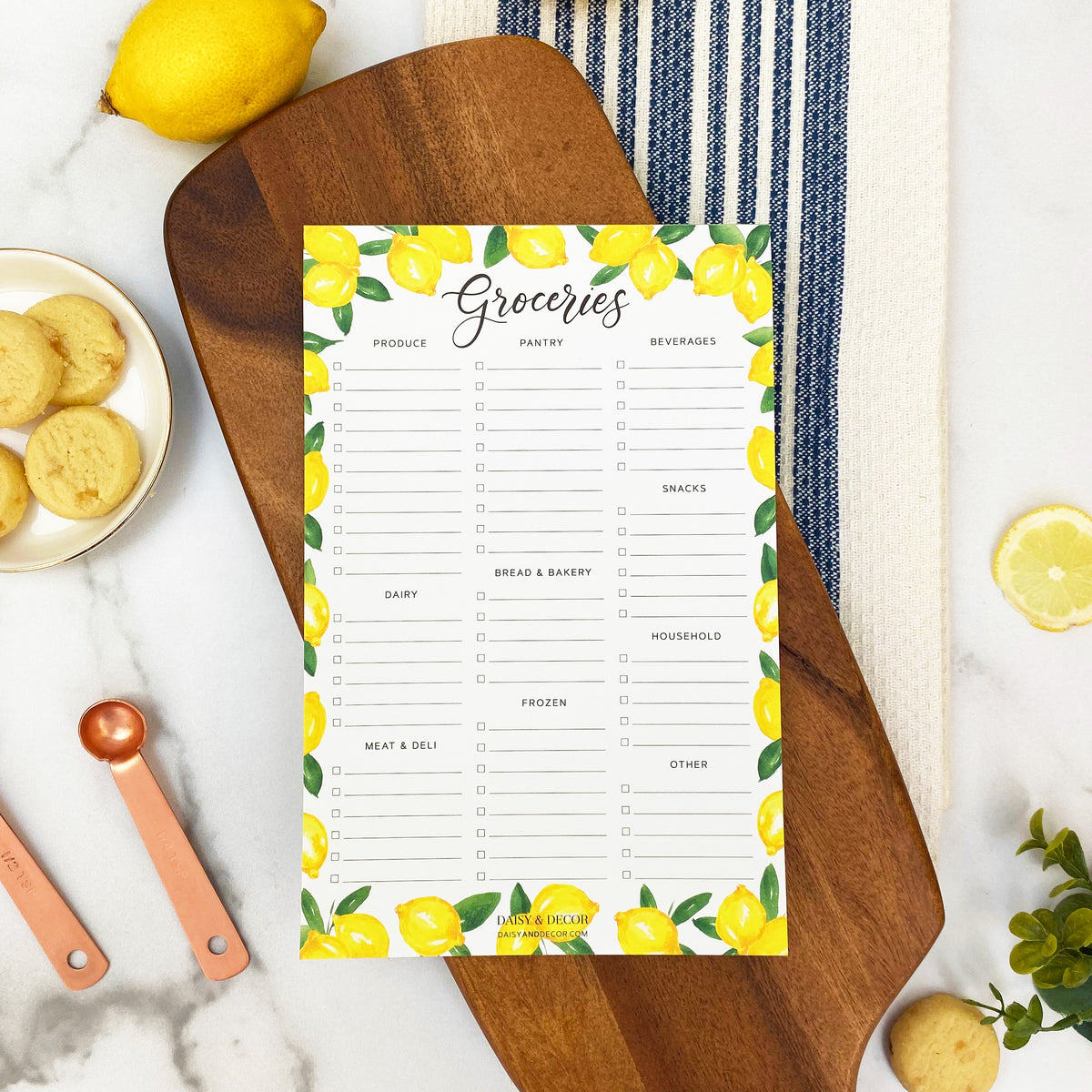 Plantable Notepad - Seed Paper List Pad - Lemons