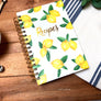 Daisy and Decor Hardcover Recipe journal, Recipe book, lemons cookbook, keepsake journal, lemons recipe book, Recipes journal, lemons book, wedding gift, Christmas gift, Memories book, Keepsake journal, lemons recipe journal