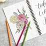 daisy and Decor undated 52 week Gratitude journal Self care Daily Gratitude Coloring Journal Floral Adult coloring book Notebook gratitude planner Positive journal self care, coloring adult book anxiety