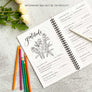daisy and Decor undated 52 week Gratitude journal Self care Daily Gratitude Coloring Journal Floral Adult coloring book Notebook gratitude planner Positive journal self care, coloring adult book anxiety