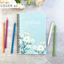 daisy and Decor undated 52 week Gratitude journal Self care Daily Gratitude Coloring Journal Floral Adult coloring book Notebook gratitude planner Positive journal self care, coloring adult book anxiety