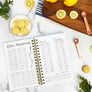 Hardcover Navy Floral Print Kitchen Recipe Journal