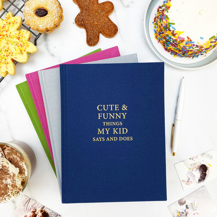Cute & funny things my kid says and does, Christmas gift, nursery decor, kids quote journal, record memories, baby book, toddler book