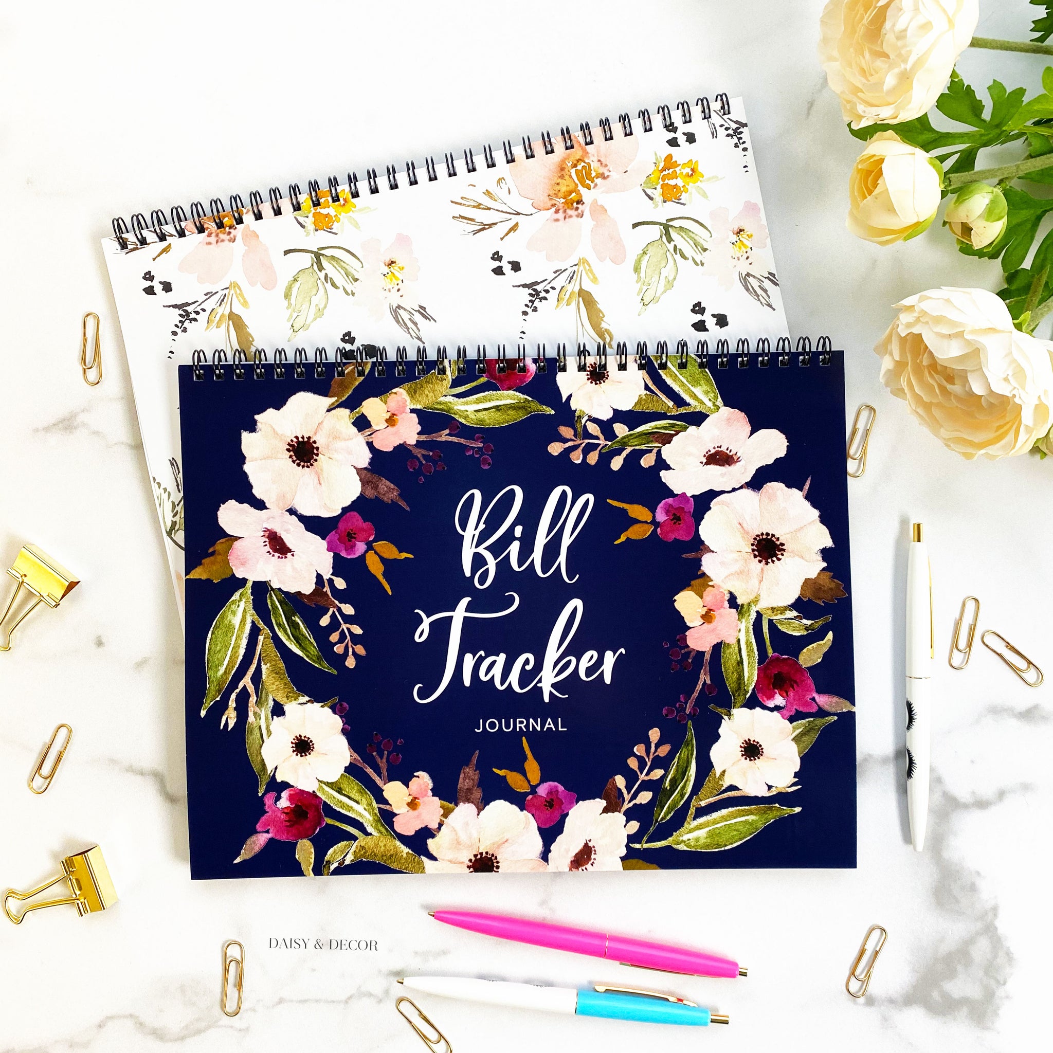 Bill Tracker Journal – Daisy and Decor