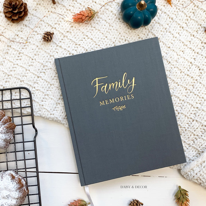 Housewarming gift, gift for wedding, christmas gift, Family Memories Linen Journal  Record your family’s story in this decade-long memory book. keep family memories, christmas gift, memories journal, write down family moments,
