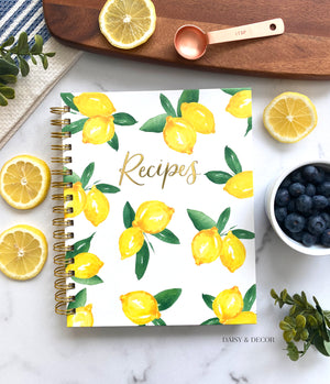 Cute Recipe Book to Write In (Limes)